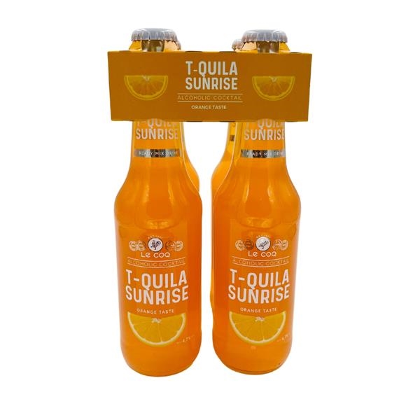 Cocktail Le Coq T-Quila Sunrise (4,7%) 330 ml - 4-Pack x 6