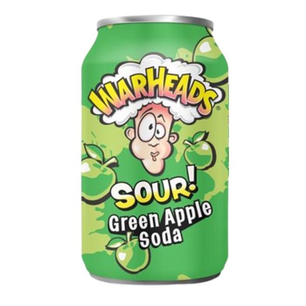 Warheads green apple sour soda 330 ml x 12 pc