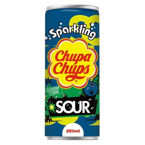 Chupa Chups Sour Blueberry 250 ml x 24 pc