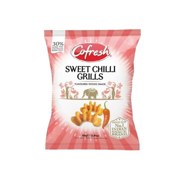 Cofresh - Pommes de terre grillées Sweet Chili 80 gr x 6 pc