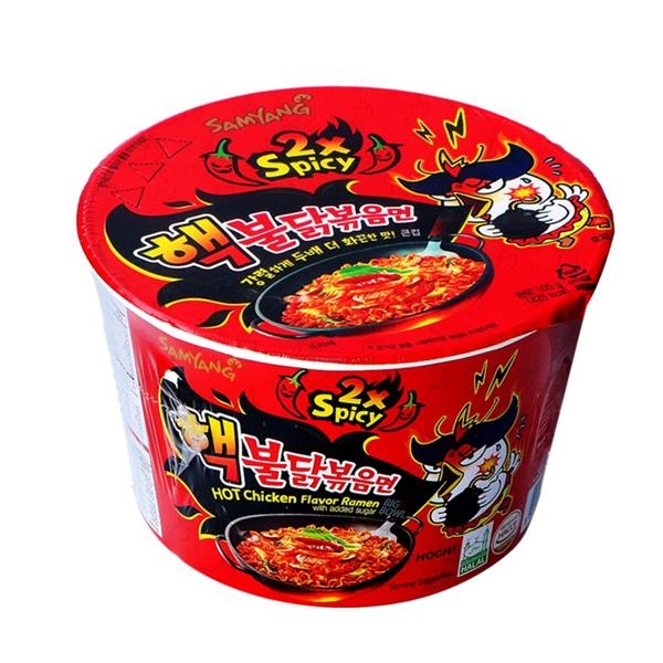 Samyang bowl noodle 2x spicy & hot chicken 105 gr x 16 pc