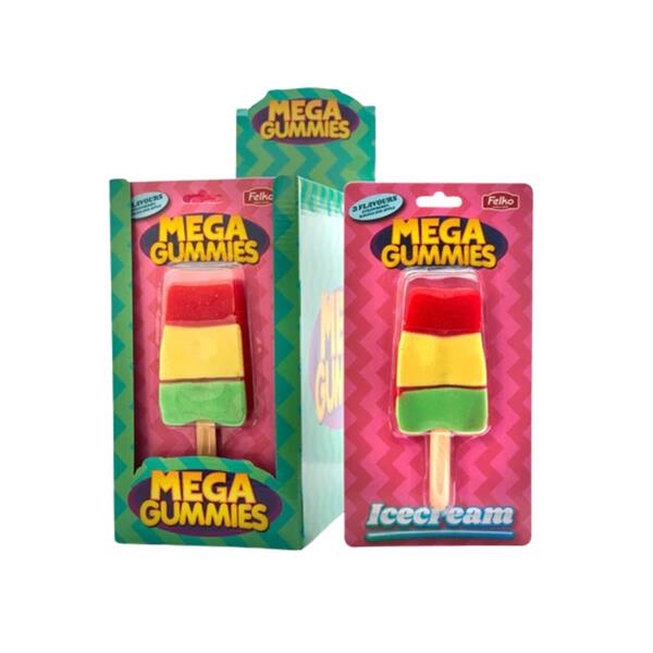 Mega Gummies Crème glacée 120 gr x 34 pc