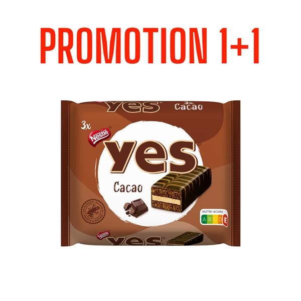 Colis Nestlé Yes chocolat tripack 1+1 gratuit DLC 18/08/2025