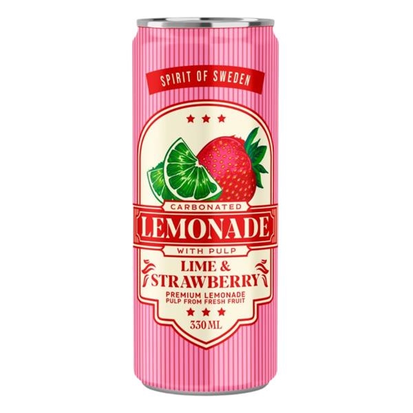 SoS Limonade Citron vert Fraise 330 ml x 24 pc