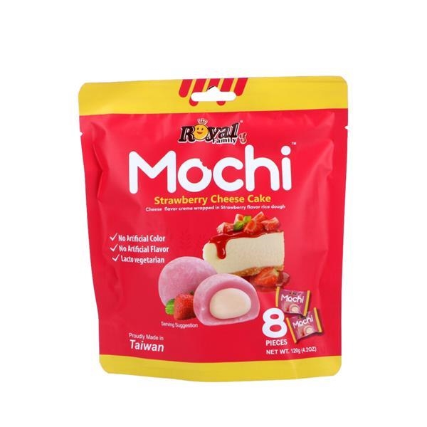 Royal Family Mochi Strawberry Cheese Cake 120 gr x 12 pc