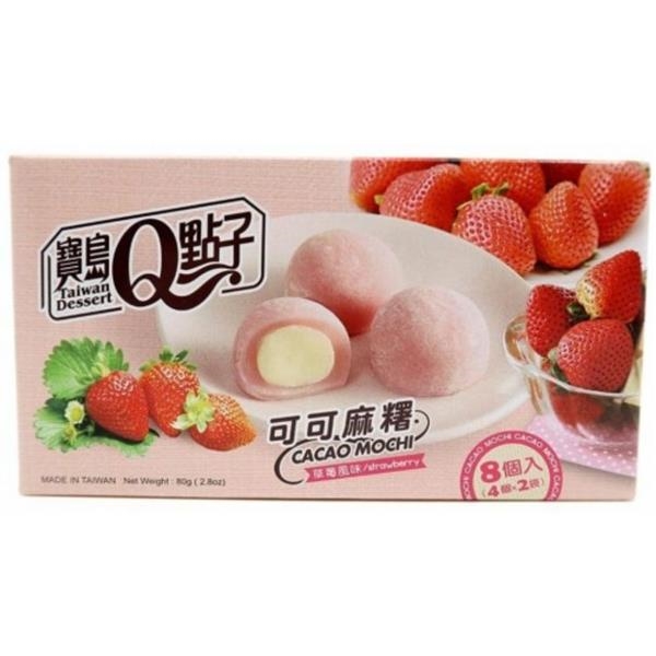 Mochi Cacao Strawberry 80 gr x 24 pc