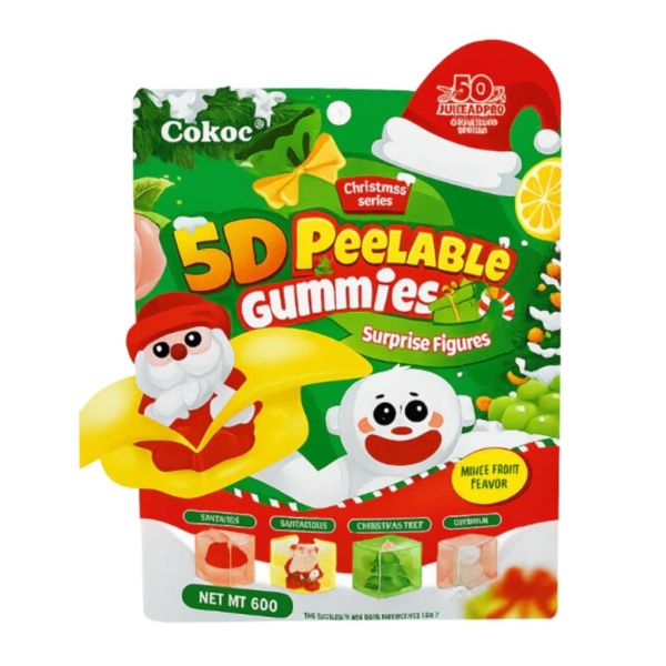 Cokoc Peelable Gummies Christmas 60 gr x 50 pc