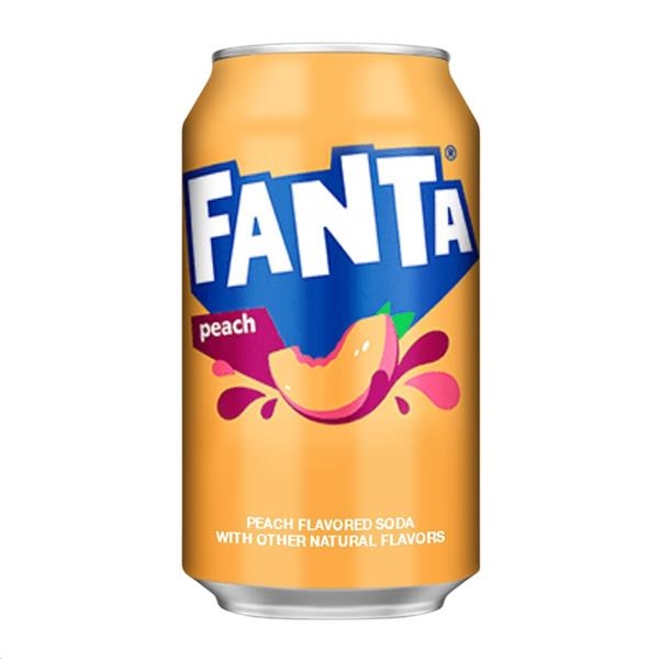 Fanta peach 355 ml x 12 st