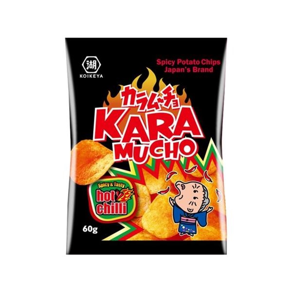 Karamucho Patato Chips Hot Chili Flat Cut 60 gr x 12 pc