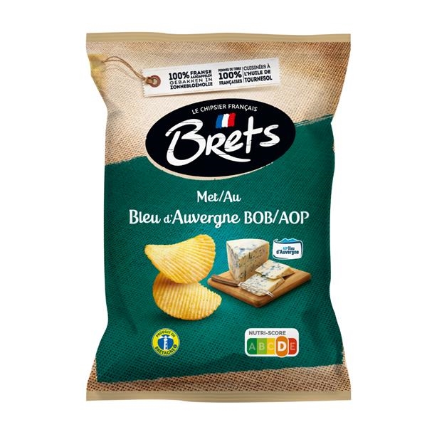 Chips Brets saveur Bleu d'Auvergne 125 gr x 10 pc