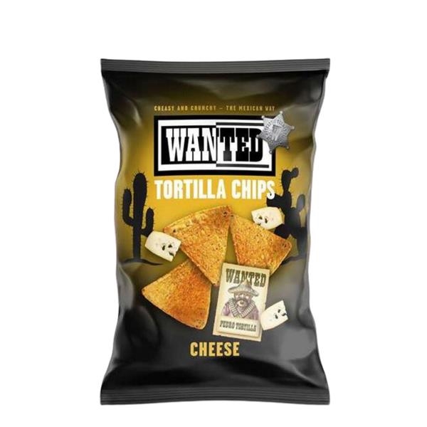 Wanted tortillachips met kaas 200 gr x 10 st