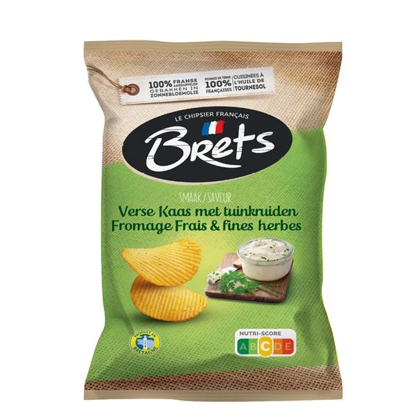 Bret's crisps fresh cheese & herbs flavor 125 gr x 10 pc