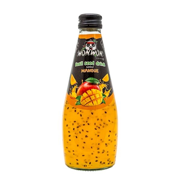 Won Won Basil Seed Drink Mango 290 ml x 12 st