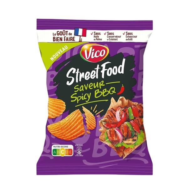 Chips Vico Street Food Spicy Barbecue 120 gr x 10 pc