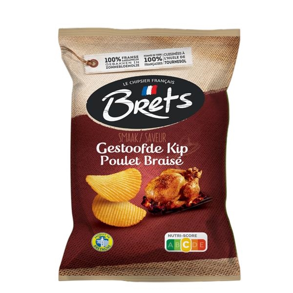 Bret's crisps with braised chicken flavor 125 gr x 10 pc