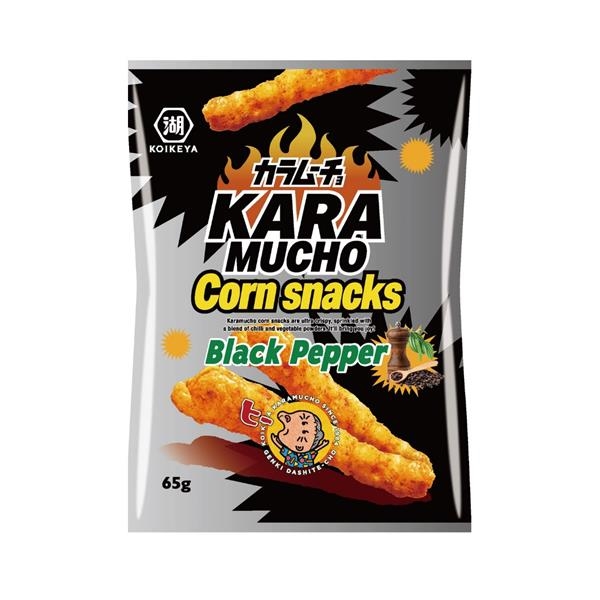 Karamucho Corn Snacks Black Pepper 65 gr x 12 pc