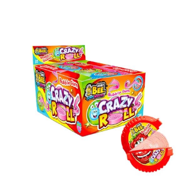 Johny Bee crazy gum roll 15 gr x 24 pc