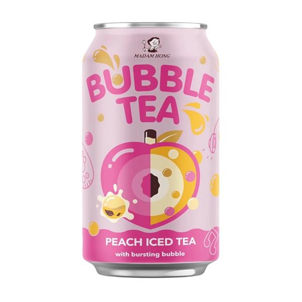 Lady Boba Peach Iced Tea bursting bubble 320 ml x 24 pc