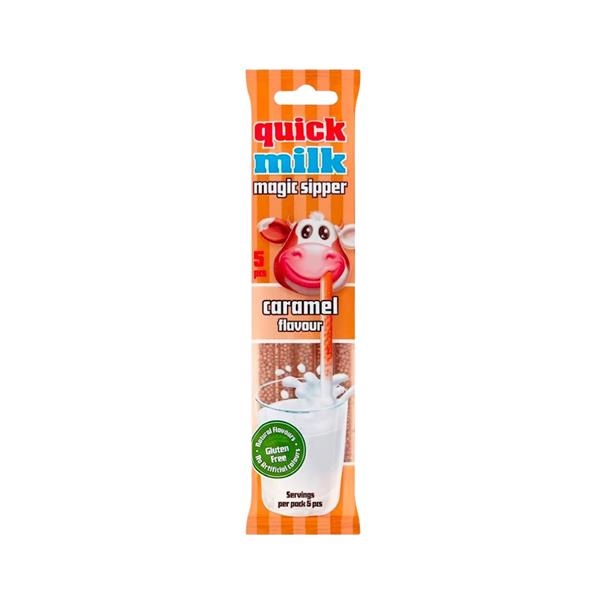 Quick Milk gezouten karamel rietje x 20 verpakkingen