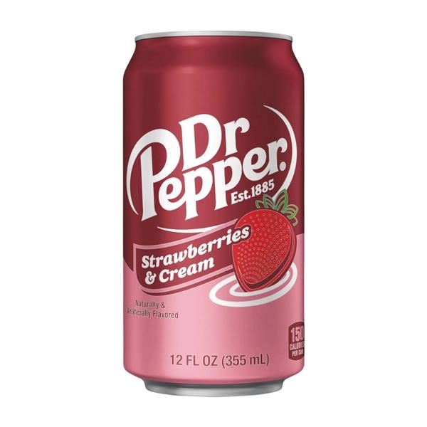 Dr Pepper strawberry cream 355 ml x 12 pc