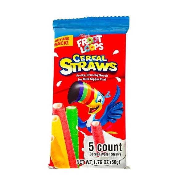 Froot Loops cereal straws 50 gr x 13 pc