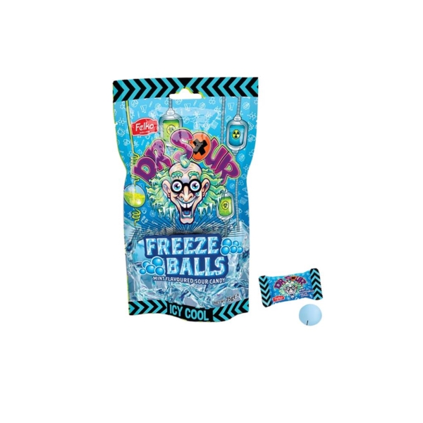 Dr. Sour Freeze Balls Stand up bag 75g