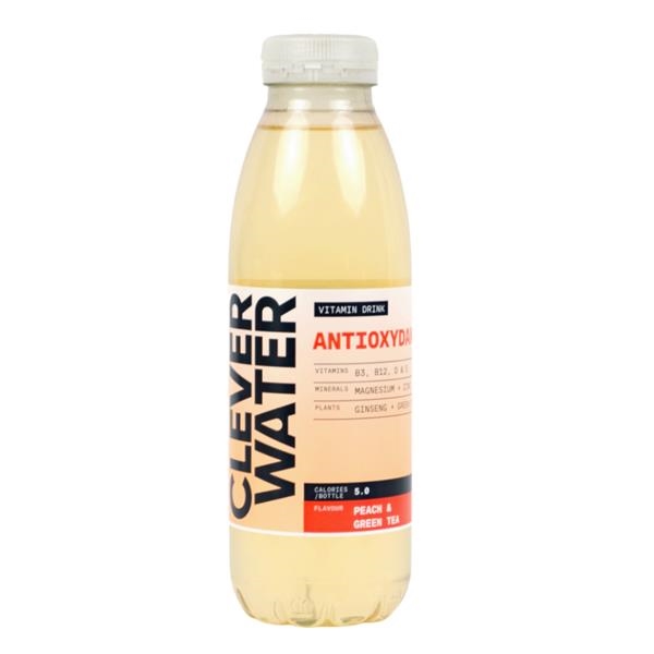 Clever Water ANTIOXYDANT Peach & Green Tea 500 ml x 12 pc