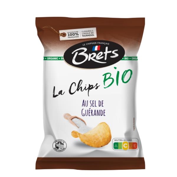 Brets organic crisps with Guérande salt 100 gr x 10 pc - Certifié BE-BIO-03