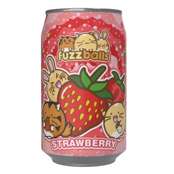 Kawaji Fuzzballs Strawberry Flavour Soda 330 ml x 12 pc