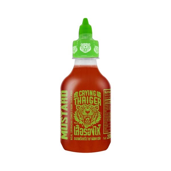 Crying Thaiger Sriracha Chilli sauce - Mosterd 200 ml x 12 st