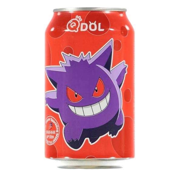 QDOL Pokemon Gengar Aardbeien bruisend water 330 ml x 24 st