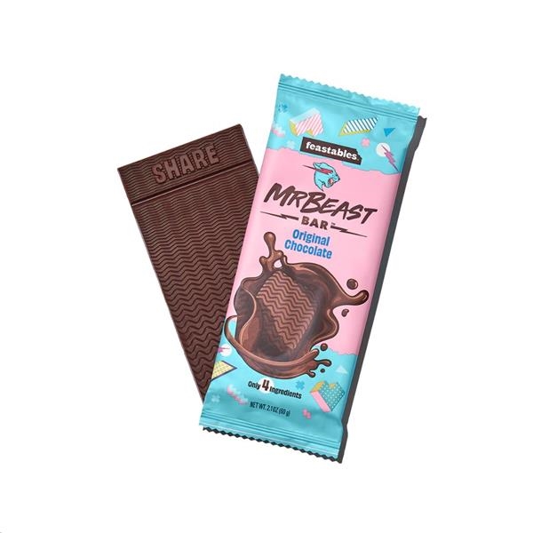 Mr Beast Feastables Chocolade Original 60 gr x 10 st