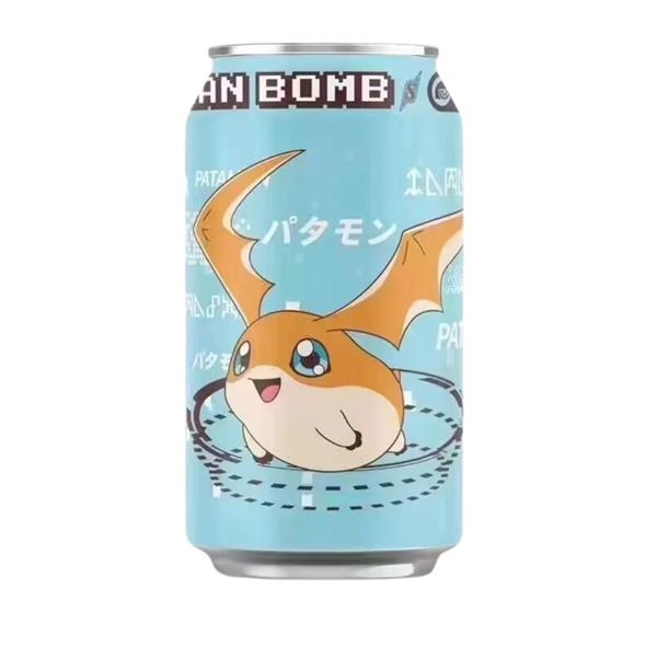 Ocean bomb Digimon Sparkling water lemon flavour 330 ml x 24 pc