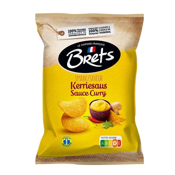 Brets crisps with curry flavor 125 gr x 10 pc