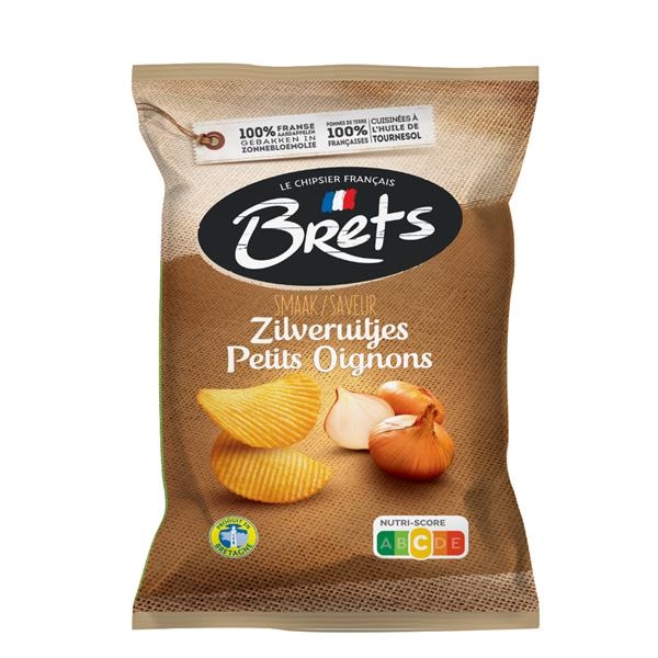 Brets chips met zilveruitjes smaak 125 gr x 10 st