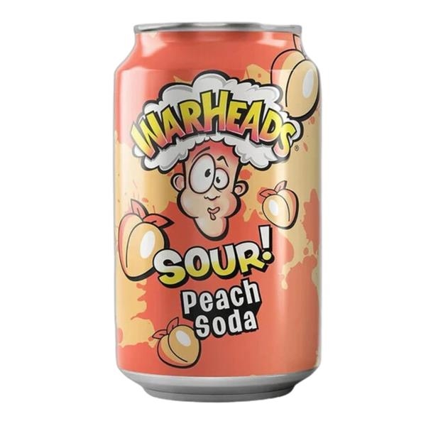 Warheads Peach sour soda 355 ml x 12 pc