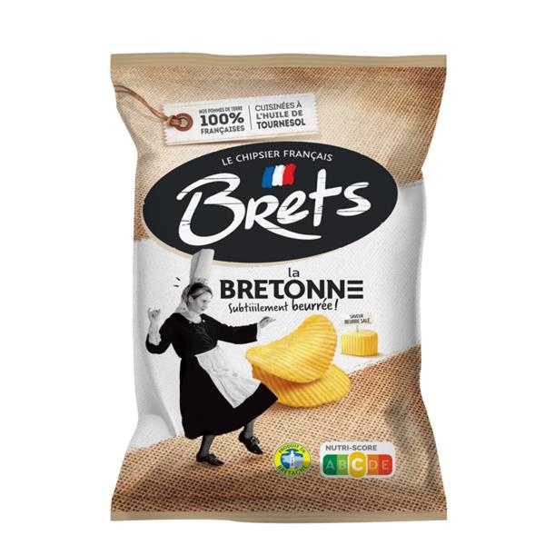 Chips Brets saveur beurre salé 125 gr x 10 pc