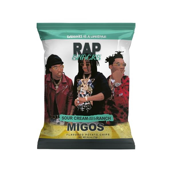 Rap Snacks - Migos - Sour Cream Ranch 71 gr x 12 st
