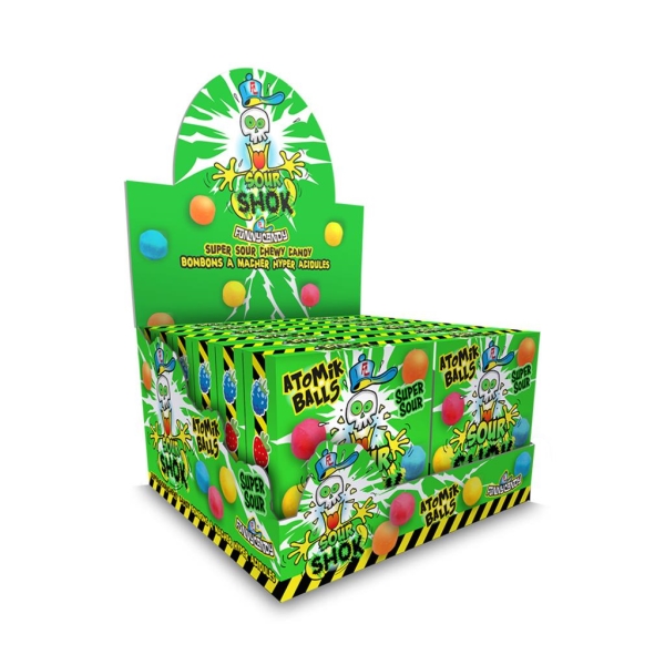 Sour Shok Atomic Balls 70 gr x 12 pc