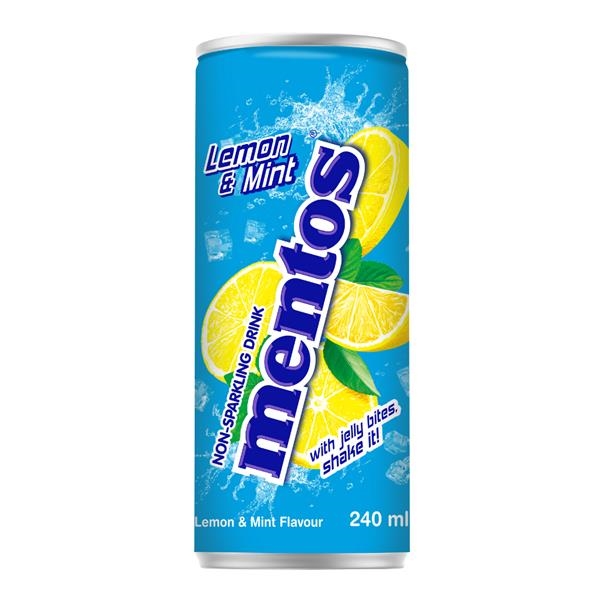 Mentos Soda Lemon & Mint Flavour 240 ml x 24 pc