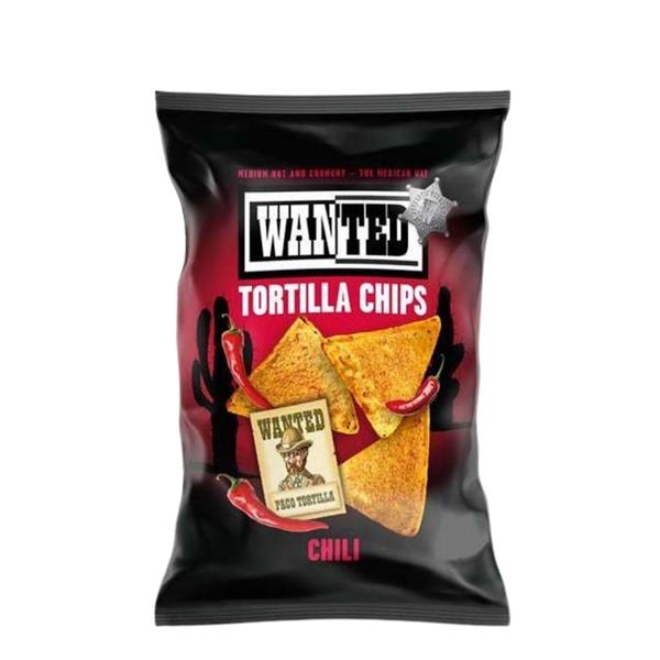 Wanted tortillachips met chili 200 gr x 10 st