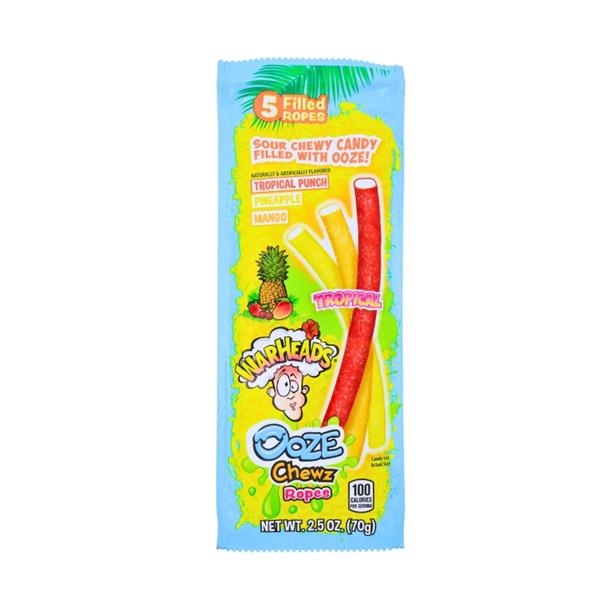 Warheads Ooze Tropical Ropes 70 gr x 12 st (BBD 06/11/2024)