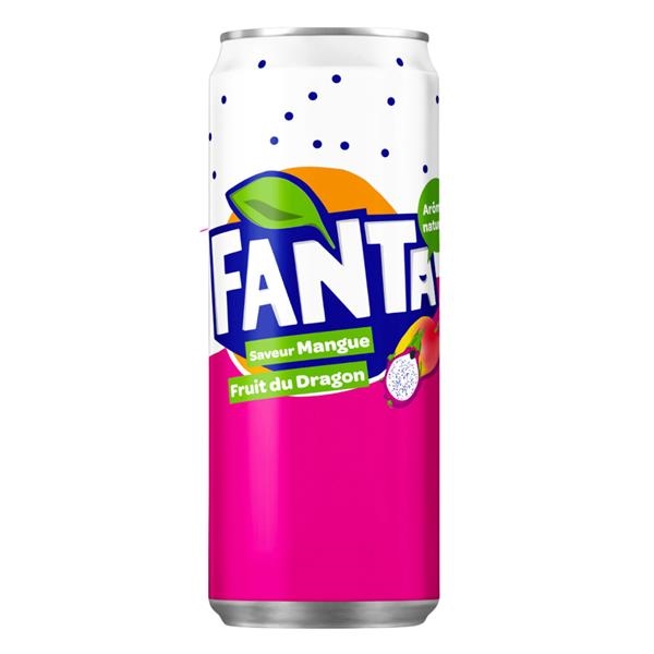 Fanta Mango & Dragonfruit 330 ml x 24 pc