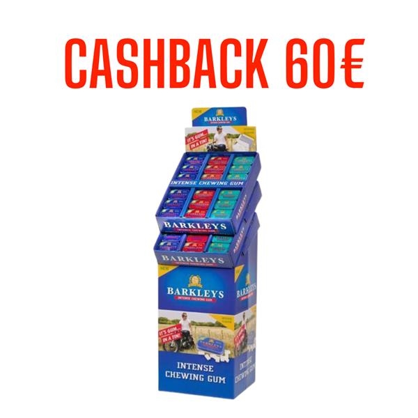 Display Barkleys Chewing Gum 2 plateaux (bleu) -60€ CASHBACK