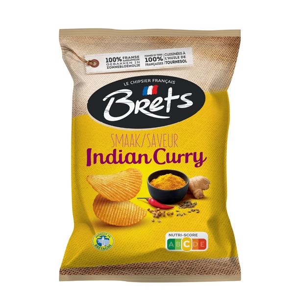 Bret's crisps with indian curry flavor 125 gr x 10 pc