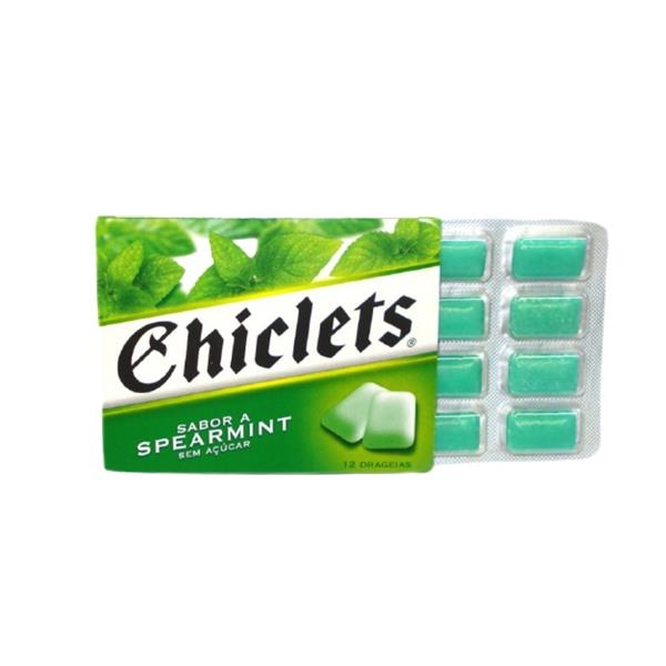 Chiclets spearmint sans sucre x 14 pc