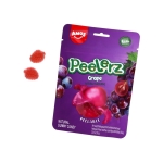 Amos Peelerz Gummy Candy - Grape 65 gr x 24 pc