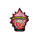 Striking Popping Candy Aardbei 15 gr x 48 st (4 ophangstrips)