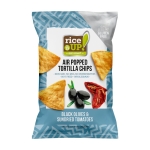 Rice Up Popped Tortilla chips Black Olives & Sundried Tomatoes 60 gr x 24 pc