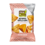 Rice Up Popped Tortilla chips Yellow Cheddar 60 gr x 24 pc
